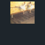Lienzo Bailarinas en el bar de Edgar Degas, ballet de épo<br><div class="desc">Bailarines Practicando en el Barre (1877) de Edgar Degas es una pintura de arte fino impresionista vintage con dos bailarinas chicas. Los bailarines de ballet están ensayando, estirando y bailando en el bar antes de su recital de baile de ballet. Sobre el artista: Edgar Degas (1834-1917) es considerado como uno...</div>
