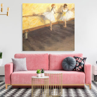 Lienzo Bailarinas en el bar de Edgar Degas, ballet de épo