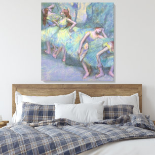 Lienzo Bailarinas entre bastidores de Edgar Degas