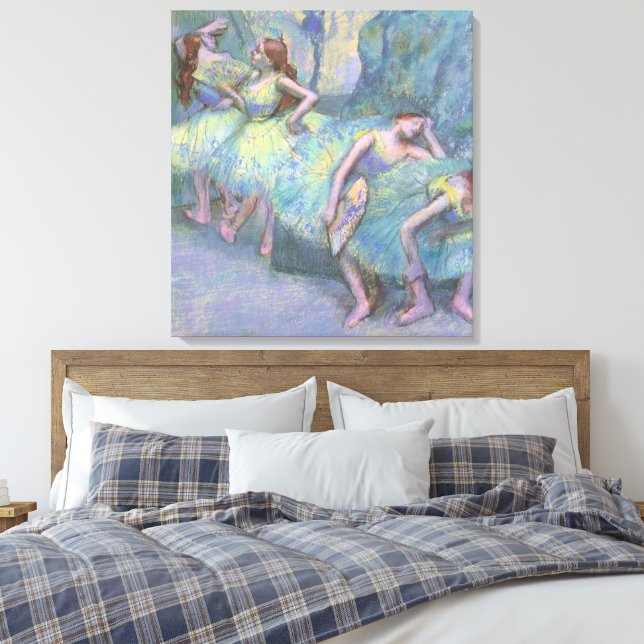 Lienzo Bailarinas entre bastidores de Edgar Degas (Insitu(Dormitorio))