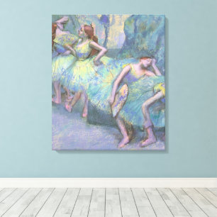 Lienzo Bailarinas entre bastidores de Edgar Degas