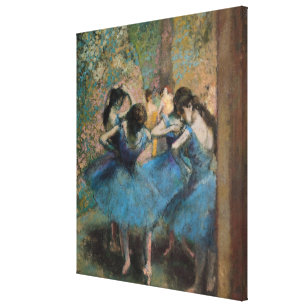 Lienzo Bailarines de Edgar Degas el   en el azul, 1890