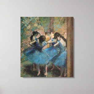 Lienzo Bailarines de Edgar Degas el   en el azul, 1890
