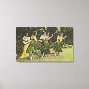 Lienzo Bailarines de HawaiiHula en ColorHawaii