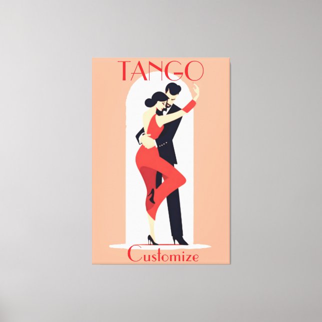 Lienzo Bailarines de tango Thunder_Cove (Anverso)