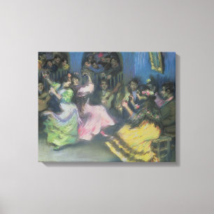 Lienzo Bailarines gitanos españoles, 1898