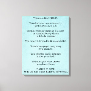 Lienzo Baile, Bailarín, Ballet, Hip Hop, Jazz, Tap, Moder