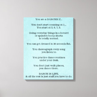 Lienzo Baile, Bailarín, Ballet, Hip Hop, Jazz, Tap, Moder