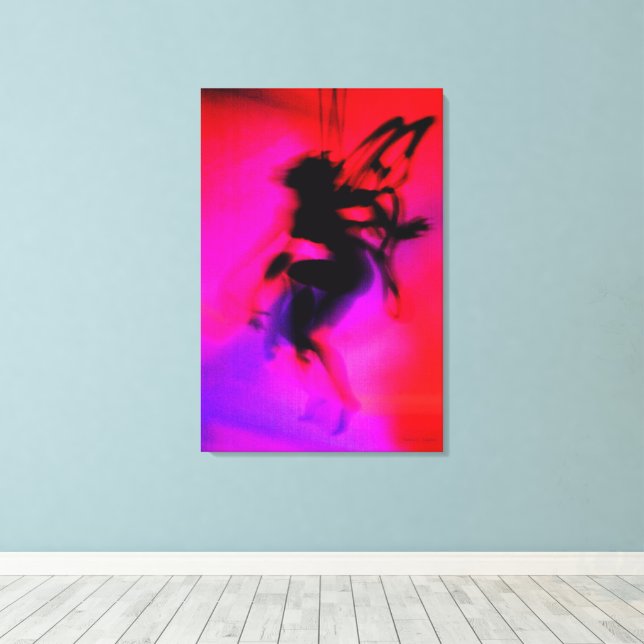 Lienzo Baile de encino en rosa (Insitu (piso de madera))