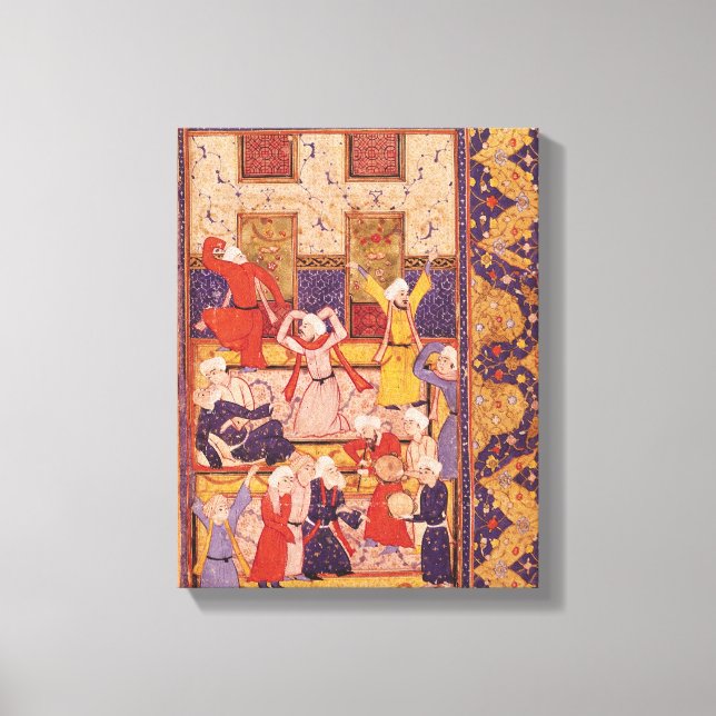 Lienzo Baile de iniciación, de un libro de poemas (Anverso)