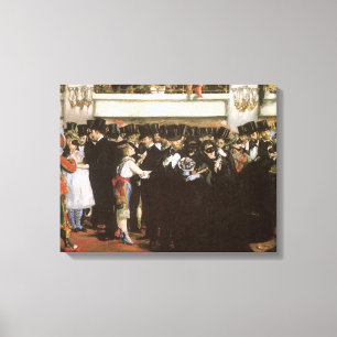 Lienzo Baile de máscaras en la ópera por Edouard Manet