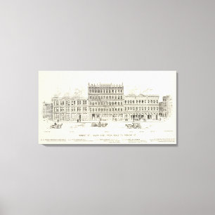 Lienzo Baile del lado sur del mercado y Fremont