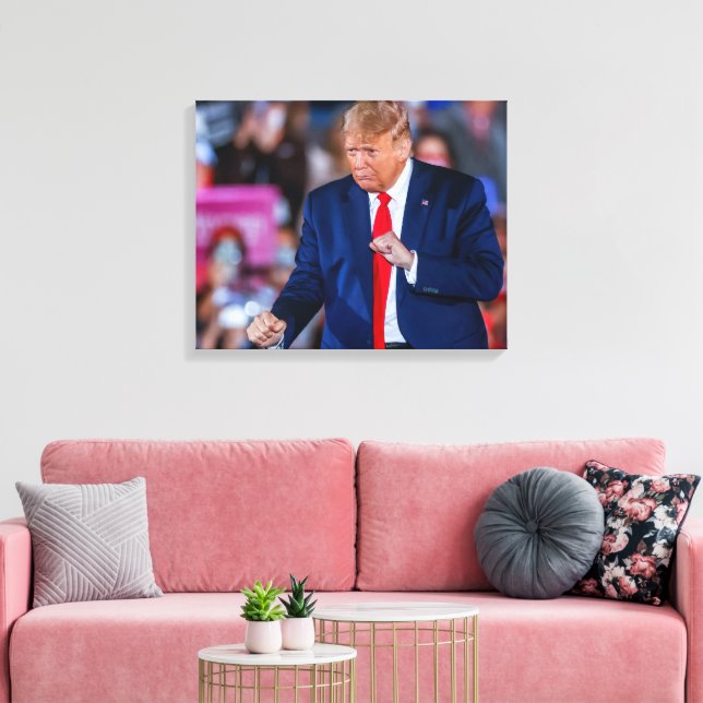 Lienzo Baile Divertido de Trump (Insitu (Sala de estar))