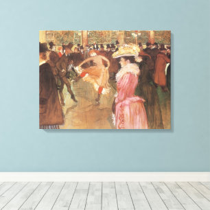 Lienzo Baile en el club nocturno por Toulouse Lautrec