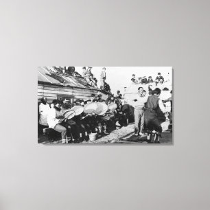 Lienzo Baile esquimal ceremonial en Nome, Alaska