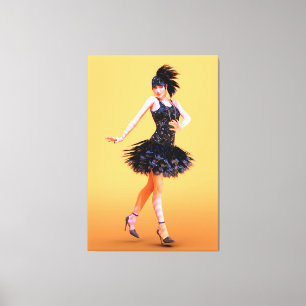 Lienzo Baile Flapper Vintage
