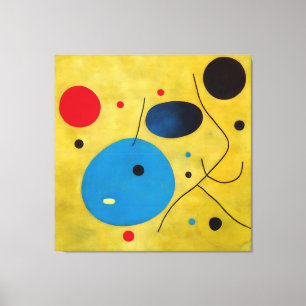 Lienzo Bailes y espectadores abstractos coloridos y moder