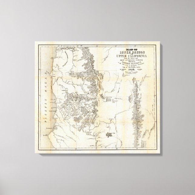 Lienzo Baja Oregón y Alta California (Anverso)