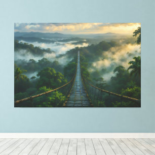 Lienzo Bajo la niebla un secreto