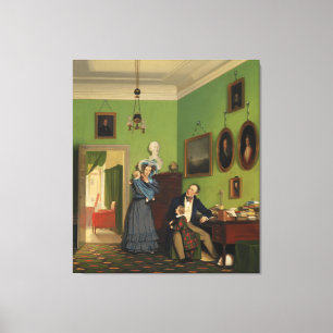 Lienzo Balance familiar de Petersen por Wilhelm Ferdinand