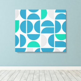 Lienzo Baldosas acuáticas de mediados del siglo