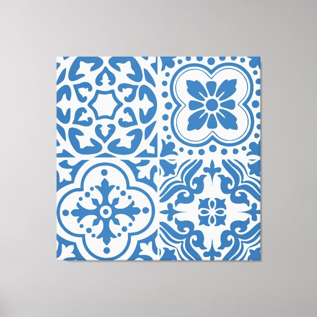 Lienzo Baldosas azules portuguesas 2 (Anverso)