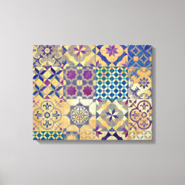 Lienzo Baldosas coloridas tradicionales del Mediterráneo