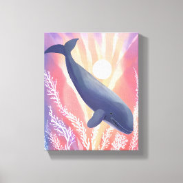 Lienzo Ballena azul | Ocean Hues Watercolor Animal