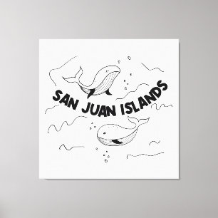 Lienzo Ballenas de las Islas San Juan