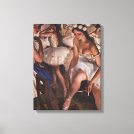 Lienzo Ballerinas en el Vestido (por Serebriakova)