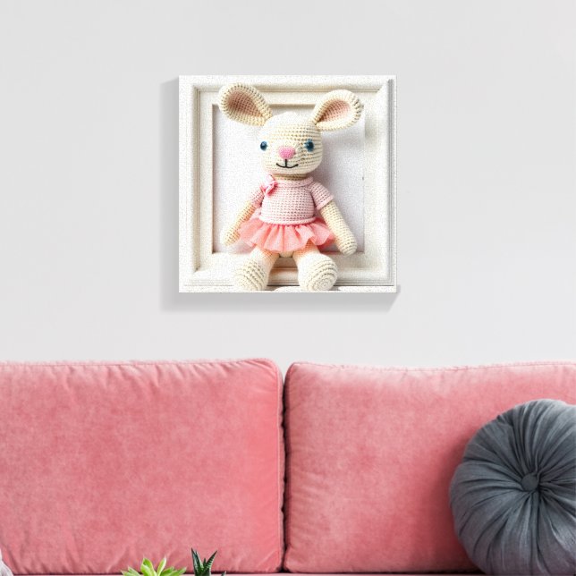 Lienzo Ballet conejo de Wonder Wall Art Bunny (Insitu (Sala de estar))