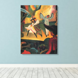 Lienzo Ballet Rusos, Ballet Ruso por August Macke