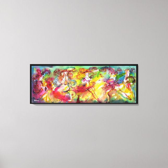 Lienzo BALLETA DE CARNAVAL / Mascarada veneciana, danza,  (Anverso)