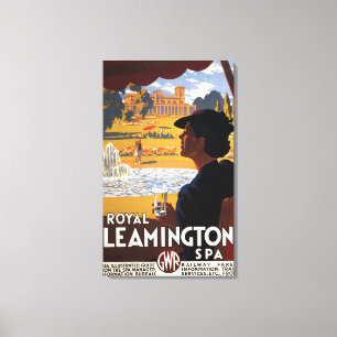 Lienzo Balneario real, poster del carril del agua potable