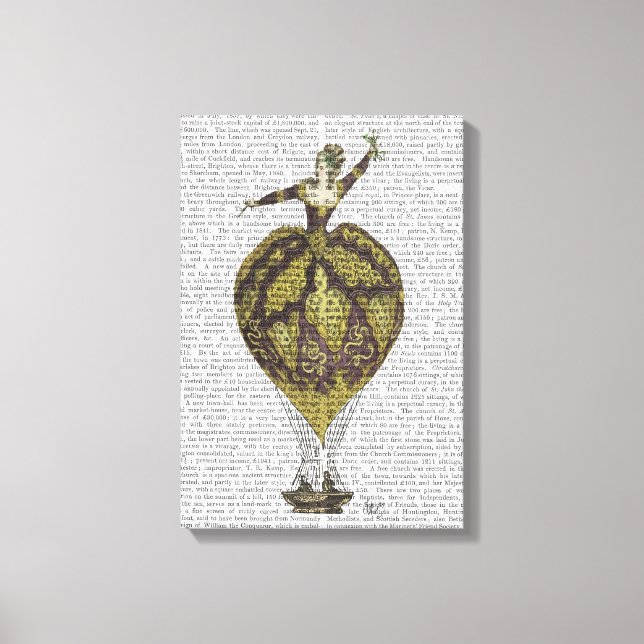 Lienzo Balón de aire caliente (Anverso)