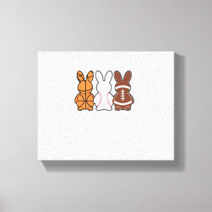 Lienzo Baloncesto Béisbol Deportes Pascua Bunny R