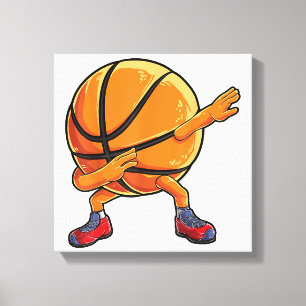 Lienzo Baloncesto de Dabbing Divertido Hombres Mujeres De