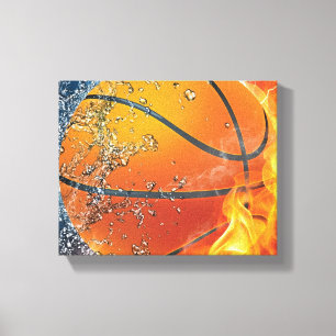 Lienzo Baloncesto en llamas