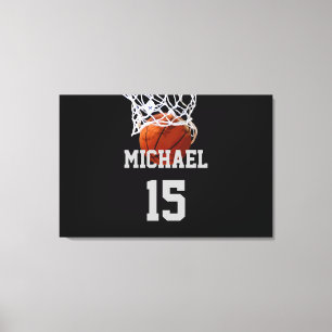 Lienzo Baloncesto Tu Nombre