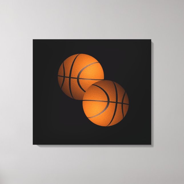 Lienzo Balones de baloncesto (Anverso)