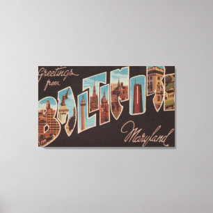 Lienzo Baltimore, Maryland - escenas grandes de la letra