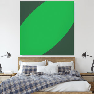Lienzo BANANA LEAF Tropical Dos Curvas Modernas Verdes To