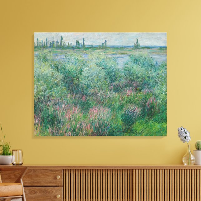 Lienzo Bancos del Sena cerca de Vétheuil, Monet 1881 (Insitu (Sala de estar))