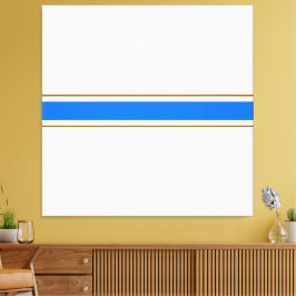 Lienzo Bandas Náuticas De Carreras Marrón Azul Brillante 