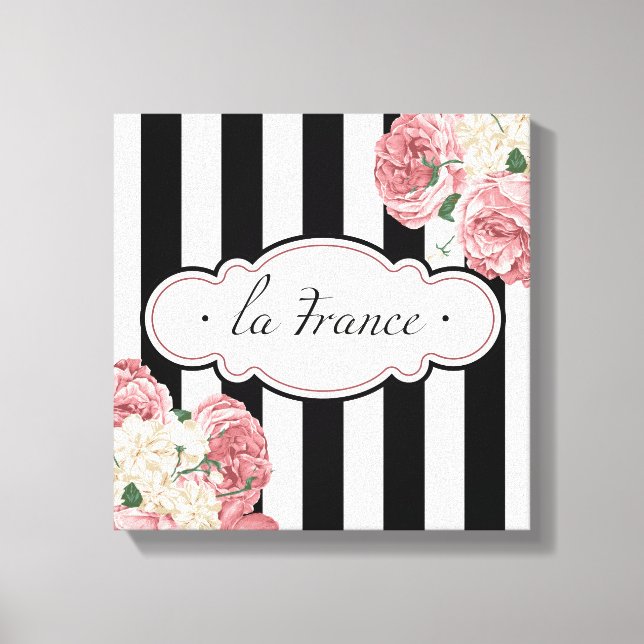 Lienzo Bandas y Rosas de Francia (Anverso)