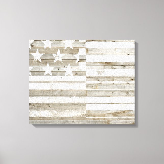 Lienzo Bandera Americana (Anverso)