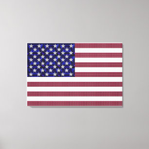 Lienzo Bandera Americana