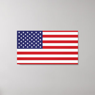 Lienzo Bandera americana