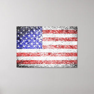 Lienzo Bandera americana gruesa 2