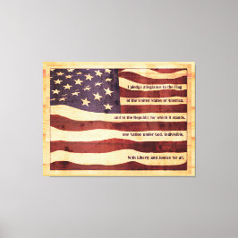 Lienzo Bandera antigua con apariencia de lealtad